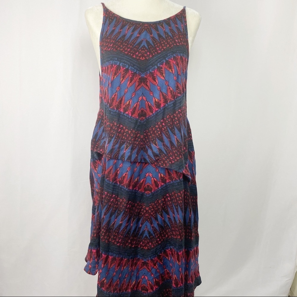 Free People
Tribal Dress Blue Red Size XS TP Tank